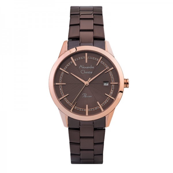 Alexandre Christie AC 2946  Rosegold Brown LDBROBO